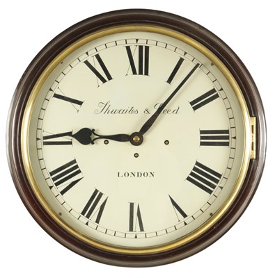Lot 1535 - THWAITES AND REED, LONDON. A RARE 19TH CENTURY TRIPLE FUSEE QUARTER CHIMING DIAL CLOCK