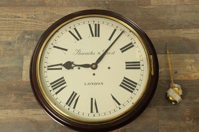 Lot 1535 - THWAITES AND REED, LONDON. A RARE 19TH CENTURY TRIPLE FUSEE QUARTER CHIMING DIAL CLOCK