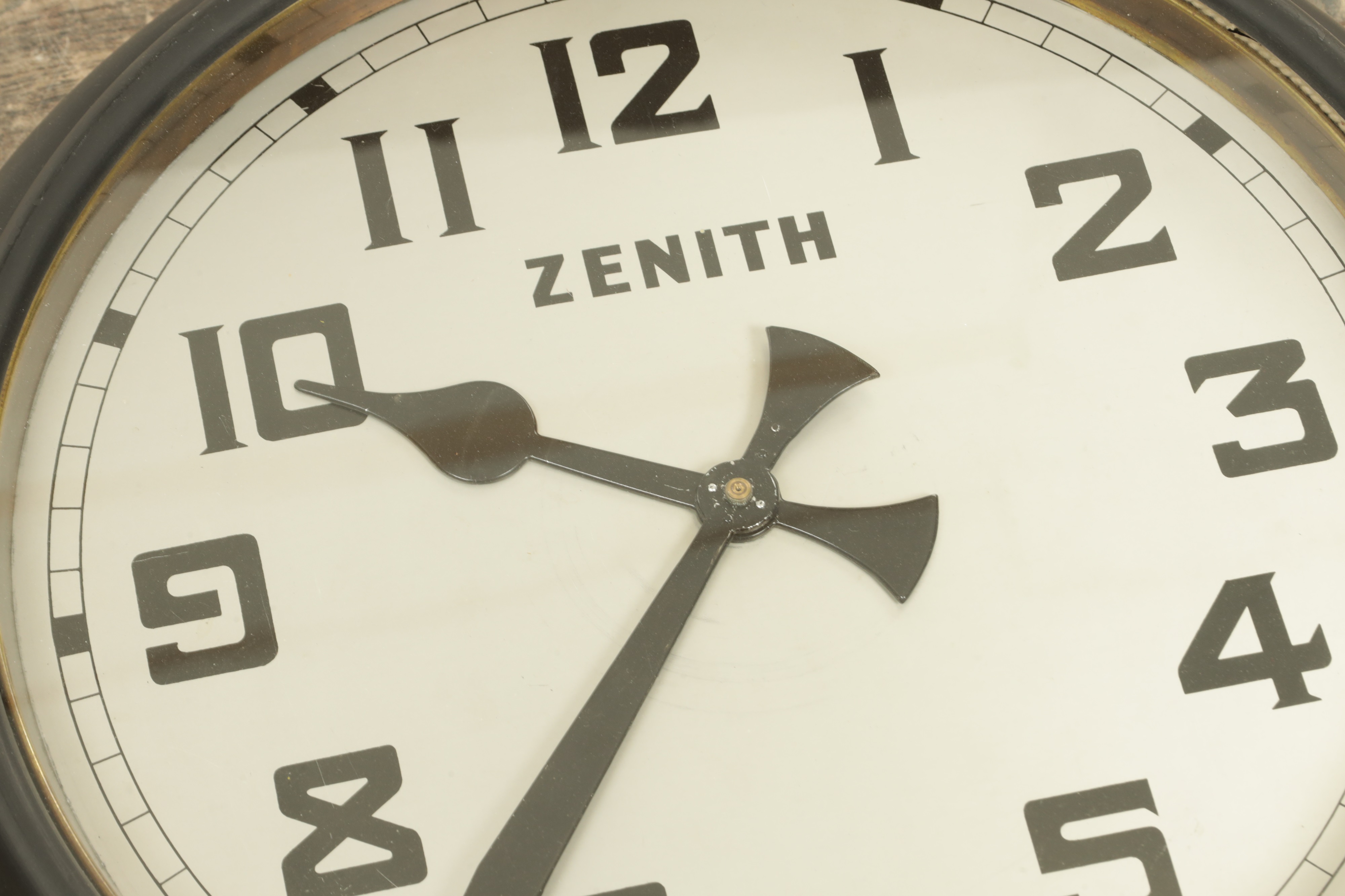 Lot 1070 - A RARE ZENITH MASTER CLOCK WITH FERRARIS