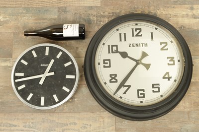 Lot A RARE ZENITH MASTER CLOCK WITH FERRARIS MOTOR DRIVE AND SLAVE