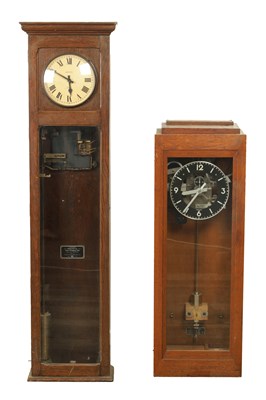 Lot 1341 - A MAGNETA MASTER CLOCK AND A INDUCTA MASTER CLOCK