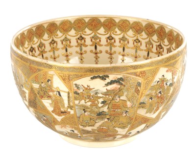 Lot 324 - A 19TH CENTURY JAPANESE SATSUMA BOWL