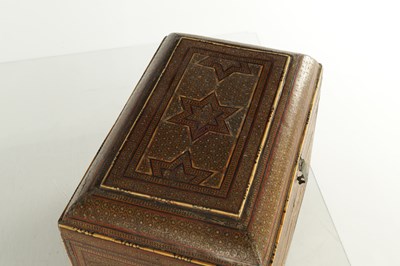 Lot 440 - AN 18TH CENTURY INDIAN MICRO MOSIAC AND IVORY INLAID TABLE CASKET