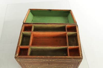 Lot 440 - AN 18TH CENTURY INDIAN MICRO MOSIAC AND IVORY INLAID TABLE CASKET