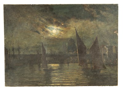 Lot CIRCLE OF JOHN ATKINSON GRIMSHAW. A 19TH CENTURY OIL ON CANVAS