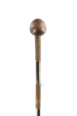 Lot 701 - A 19TH CENTURY HARDWOOD ZULU KNOBKERIE