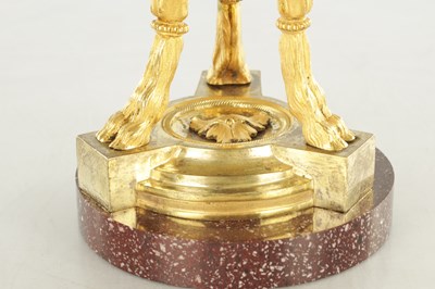 Lot 1513 - A FINE 19TH CENTURY FRENCH CERCLES TOURNANTS SEVRES AND ORMOLU MOUNTED EIGHT-DAY MANTEL CLOCK