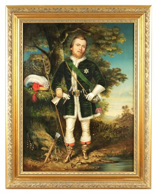 Lot 1148 - R. WALKER, STA. A 19TH CENTURY OIL ON CANVAS