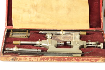 Lot 1281 - A GOOD QUALITY ENGLISH MADE WATCH MAKERS LATHE BY I.M.E. LONDON