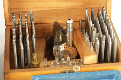 Lot 1281 - A GOOD QUALITY ENGLISH MADE WATCH MAKERS LATHE BY I.M.E. LONDON