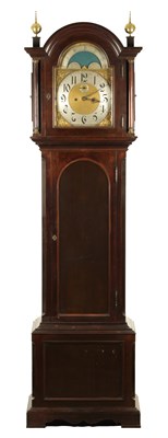 Lot 1542 - AN EDWARDIAN LONGCASE CLOCK