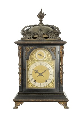 Lot 1078 - A LATE 19TH CENTURY GERMAN QUARTER CHIMING BRACKET CLOCK