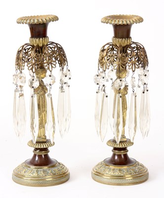 Lot 391 - A PAIR OF REGENCY STYLE LATE 19TH CENTURY...