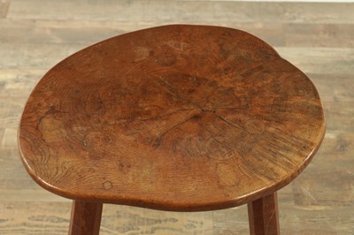 Lot 1271 - AN EARLY ROBERT (MOUSEMAN) THOMPSON OAK SIDE TABLE