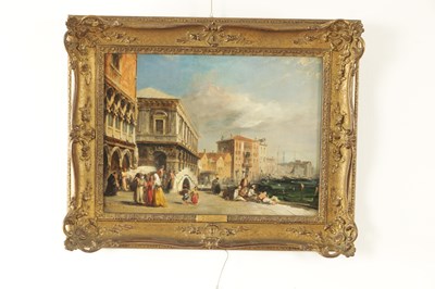 Lot EDWARD PRITCHETT (BRITISH, 1808-1894) VENETIAN OIL ON CANVAS