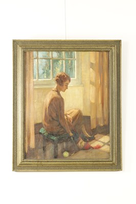 Lot GEORGE MORTRAM MOORHOUSE (BRITISH 1882-1960) PORTRAIT OIL ON CANVAS