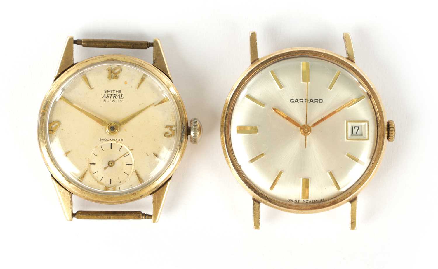 Lot 404 - TWO GENTLEMAN'S VINTAGE 9CT GOLD WRIST WATCHES