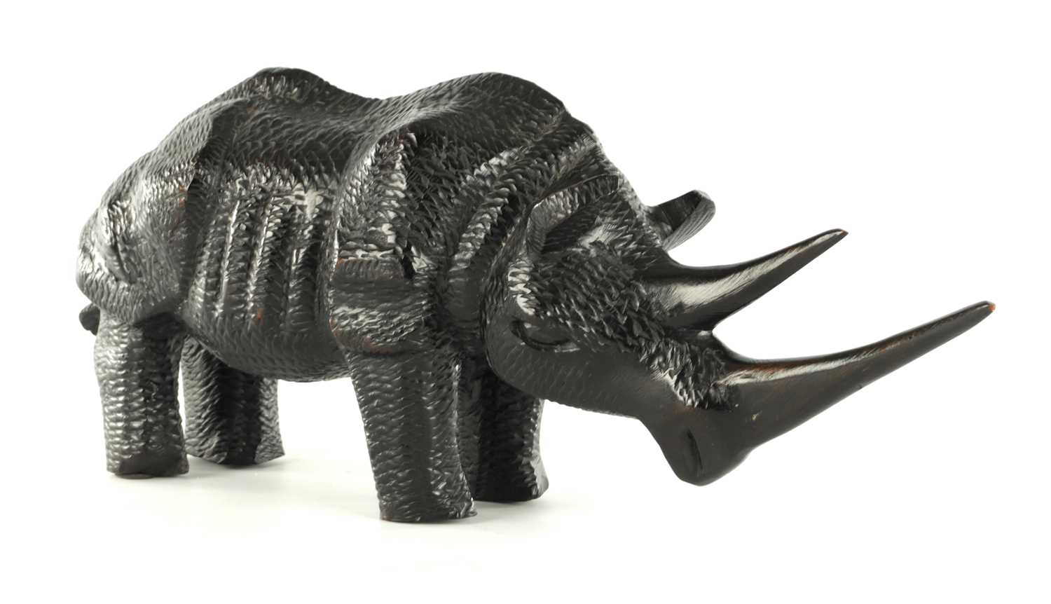 Lot 247 - AN AFRICAN CARVED EBONY SCULPTURE