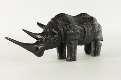 Lot 247 - AN AFRICAN CARVED EBONY SCULPTURE