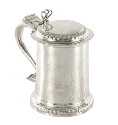 Lot A GEORGE III NEWCASTLE SILVER TANKARD