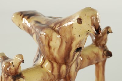 Lot 200 - A 19TH CENTURY HALIFAX SLIPWARE WHISTLE