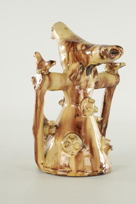 Lot 200 - A 19TH CENTURY HALIFAX SLIPWARE WHISTLE