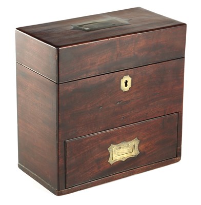 Lot A George III Mahogany Apothecary Box