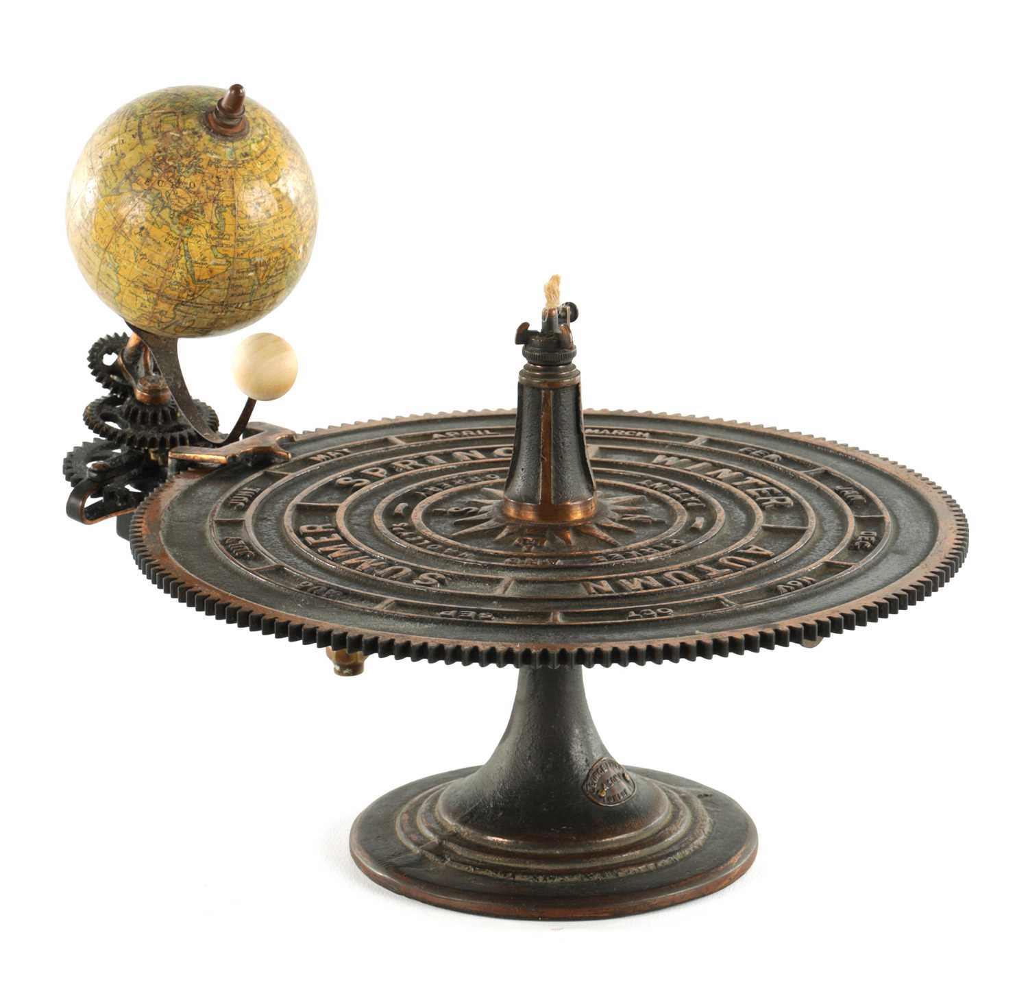 Lot 756 - A LATE 19TH CENTURY PARKES AND HADLEY'S PATENT ORRERY