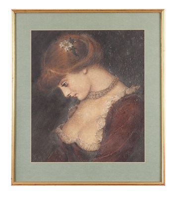Lot 918 - AN EARLY 20TH CENTURY PASTEL PORTRAIT OF A LADY