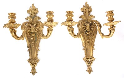 Lot 404 - A PAIR OF EARLY 19TH CENTURY ORMOLU GILT...