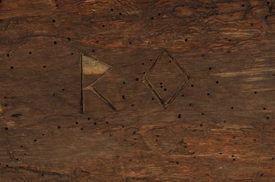 Lot 315 - A 19TH CENTURY ELM LOW STOOL