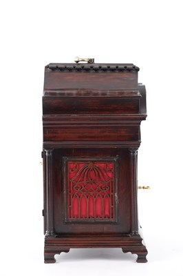 Lot 1035 - CLIFTON, LIVERPOOL. A GEORGE III LANCASHIRE MAHOGANY DOUBLE FUSEE BRACKET CLOCK