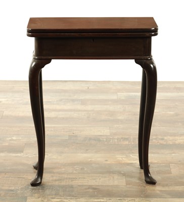 Lot A GOOD MID 18TH CENTURY MAHOGANY FOLD OVER TABLE OF SMALL SIZE