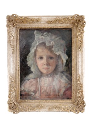 Lot 904 - A LATE 19TH CENTURY OIL ON CANVAS PORTRAIT OF A YOUNG GIRL
