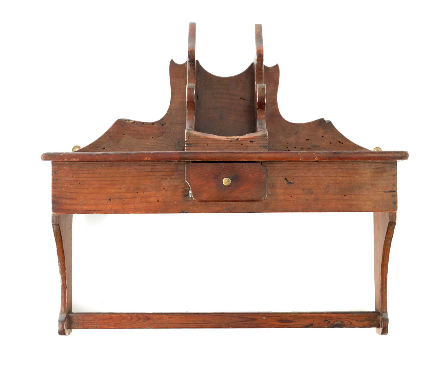 Lot A PRIMITIVE 18TH CENTURY PITCH PINE WELSH SPOON RACK