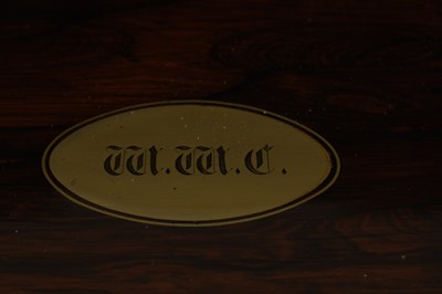 Lot 739 - A GOOD EARLY 19TH CENTURY FIGURED ROSEWOOD WRITING BOX