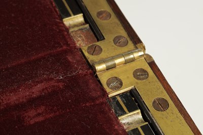 Lot 739 - A GOOD EARLY 19TH CENTURY FIGURED ROSEWOOD WRITING BOX