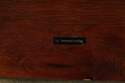 Lot 1269 - CHARLES AND RAY EAMES. A 1970's LEATHER UPHOLSTERED LOUNGE CHAIR AND OTTOMAN