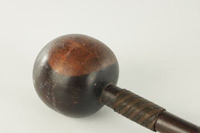 Lot 492 - A 19TH CENTURY AFRICAN HARDWOOD KNOBKERRIE