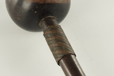 Lot 492 - A 19TH CENTURY AFRICAN HARDWOOD KNOBKERRIE