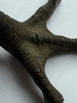 Lot 674 - FRANZ BERGMAN. A LATE 19TH CENTURY LIFE-SIZE COLD PAINTED BRONZE SCULPTURE OF A PARTRIDGE