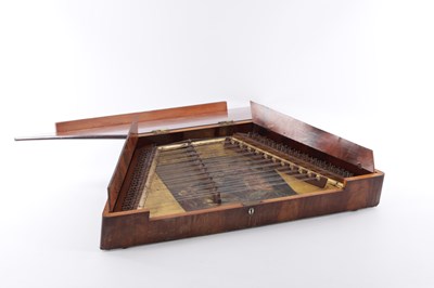 Lot 778 - A 19TH CENTURY MAHOGANY DULCIMER