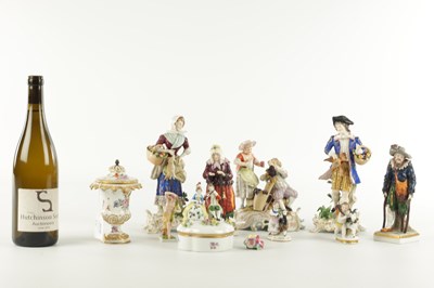 Lot 155 - A COLLECTION OF CONTINENTAL PORCELAIN