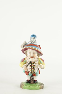 Lot 219 - A 19TH CENTURY CROWN DERBY PORCELAIN FIGURINE