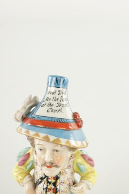 Lot 219 - A 19TH CENTURY CROWN DERBY PORCELAIN FIGURINE