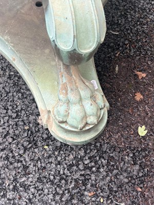 Lot 644 - A RARE PAIR OF EARLY 20TH CENTURY BRONZE COUNTRY HOUSE LAMP POSTS