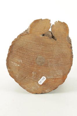 Lot 752 - A LARGE 19TH CENTURY BLACK FOREST CARVED LINDEN WOOD MUSICAL DOGS HEAD TABACCO BOX