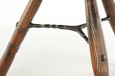 Lot 1304 - A LATE 18TH CENTURY WELSH MILKING STOOL