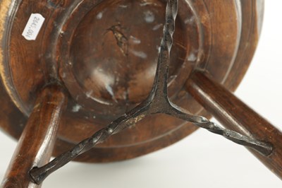 Lot 1304 - A LATE 18TH CENTURY WELSH MILKING STOOL