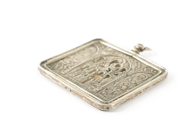 Lot 246 - A 19TH CENTURY EASTERN ORTHODOX CHRISTIAN ICON DEVOTIONAL PIECE